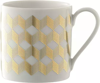 Чашка LSA International Signature Chevron 0,34 л, золото