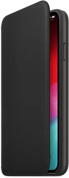 Чехол Apple Leather Folio (MRX22ZM/A) для iPhone Xs Max (Black)