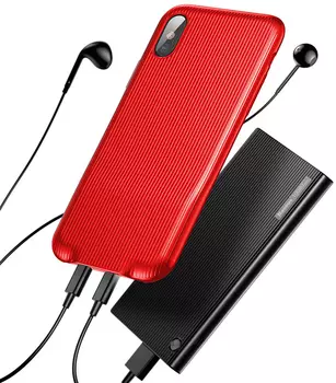 Чехол Baseus Audio (WIAPIPHX-VI09) для Apple iPhone X (Red)