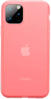 Чехол Baseus Jelly Liquid Silica Gel (WIAPIPH58S-GD09) для iPhone 11 Pro (Transparent Red)