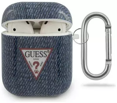 Чехол Guess CG Mobile (GUACA2TPUJULDB) для AirPods (Denim Dark Blue)