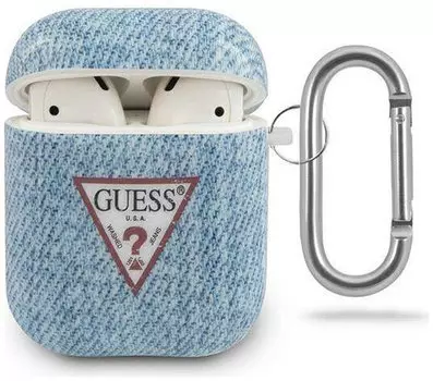 Чехол Guess CG Mobile (GUACA2TPUJULLB) для AirPods (Denim Light Blue)
