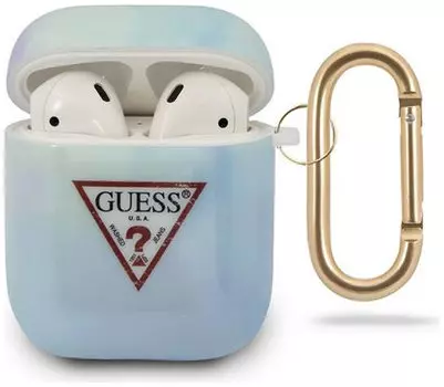 Чехол Guess CG Mobile (GUACA2TPUMCGC02) для AirPods (TIE &amp; DYE Blue)