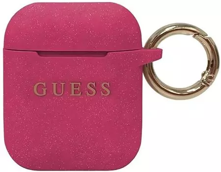 Чехол Guess CG Mobile (GUACCSILGLFU) для AirPods (Fuschia)