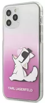 Чехол Karl Lagerfeld Choupette Fun Hard (KLHCP12MCFNRCPI) для iPhone 12/12 Pro (Gradient Pink)