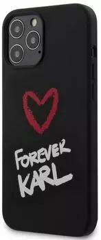 Чехол Karl Lagerfeld Forever Karl (KLHCP12LSILKRBK) для iPhone 12 Pro Max (Black)