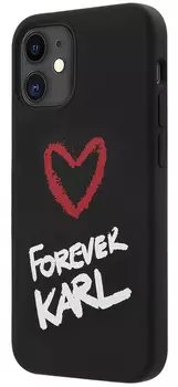 Чехол Karl Lagerfeld Forever Karl (KLHCP12SSILKRBK) для iPhone 12 mini (Black)