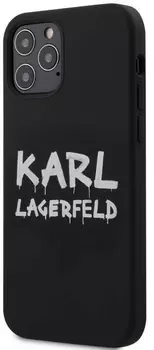 Чехол Karl Lagerfeld Graffiti Logo (KLHCP12LSLSTBK) для iPhone 12 Pro Max (Black)