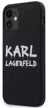 Чехол Karl Lagerfeld Graffiti Logo (KLHCP12SSLSTBK) для iPhone 12 mini (Black)
