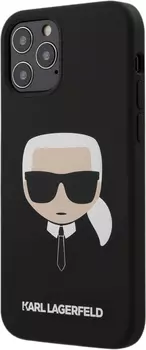 Чехол Karl Lagerfeld Karl's Head (KLHCP12LSLKHBK) для iPhone 12 Pro Max (Black)