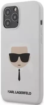 Чехол Karl Lagerfeld Karl's Head (KLHCP12LSLKHWH) для iPhone 12 Pro Max (White)