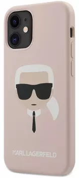Чехол Karl Lagerfeld Karl's Head (KLHCP12SSLKHLP) для iPhone 12 mini (Pink)