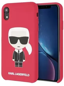 Чехол Karl Lagerfeld Liquid Iconic (KLHCI61SLFKRE) для iPhone XR (Red)