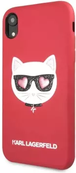 Чехол Karl Lagerfeld PU Leather Choupette (KLHCI61GLRE) для iPhone XR (Red)