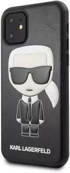 Чехол Karl Lagerfeld PU Leather Iconik (KLHCN61IKPUBK) для iPhone 11 (Black)