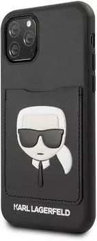 Чехол Karl Lagerfeld PU Leather Iconik (KLHCN65CSKCBK) для iPhone 11 Pro Max (Black)