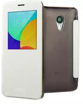 Чехол Mofi Genuine Leather Series Slim Case Flip Cover для Meizu MX4 Pro (White)