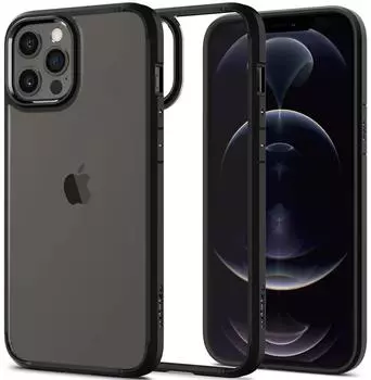 Чехол-накладка Spigen Ultra Hybrid (ACS01703) для iPhone 12/ iPhone 12 Pro (Black)