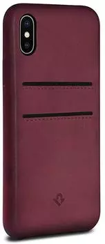 Чехол-накладка twelve south Relaxed Leather X для Apple iPhone X (Marsala)