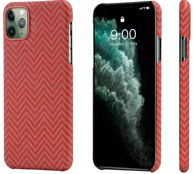 Чехол Pitaka MagCase (KI1107M) для iPhone 11 Pro Max (Red/Orange)