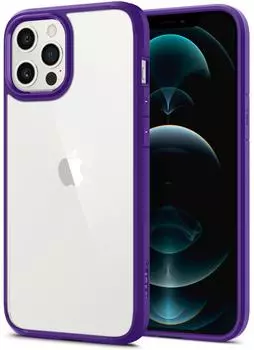 Чехол Spigen Crystal Hybrid (ACS01478) для iPhone 12 Pro Max (Purple)