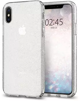 Чехол Spigen Liquid Crystal Glitter (063CS25111) для iPhone X/Xs (Crystal Quartz)