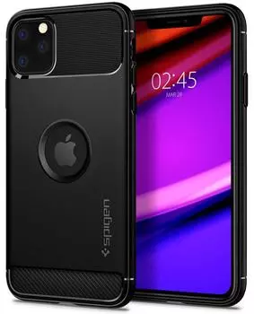 Чехол Spigen Rugged Armor (075CS27133) для iPhone 11 Pro Max (Black)