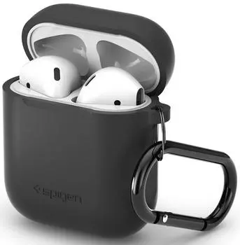 Чехол Spigen Silicone Case (066CS24811) для AirPods (Charcoal)