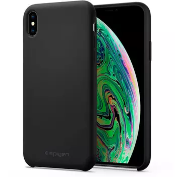 Чехол Spigen Silicone Fit (065CS25653) для iPhone XS Max (Black)