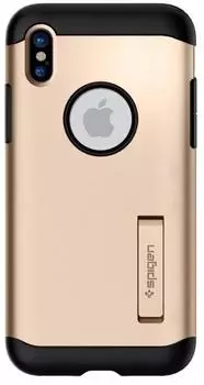 Чехол Spigen Slim Armor (057CS22136) для Apple iPhone X (Champagne Gold)