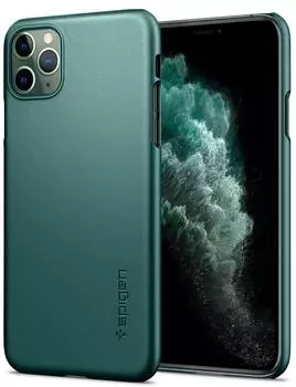Чехол Spigen Thin Fit (ACS00410) для iPhone 11 Pro Max (Midnight Green)