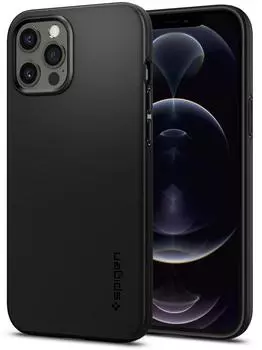 Чехол Spigen Thin Fit (ACS01612) для iPhone 12 Pro Max (Black)