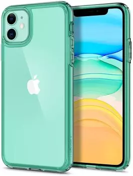 Чехол Spigen Ultra Hybrid (ACS00406) для iPhone 11 (Green)