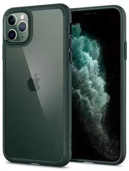 Чехол Spigen Ultra Hybrid (ACS00417) для iPhone 11 Pro (Midnight Green)