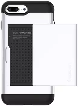 Чехол-визитница Spigen Slim Armor CS (043CS21044) для iPhone 7 Plus/8 Plus (Jet White)