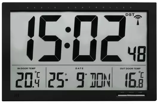 Цифровые часы TFA 60.4510.01 с термометром (Black)