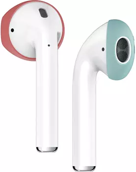 Держатель Elago Secure Fit (EAP-PADSM-IROCBL) для наушников Apple AirPods (Italian Rose/Coral Blue)