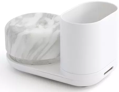 Диспенсер для моющего средства и органайзер Bosign Do-Dish белый/мрамор