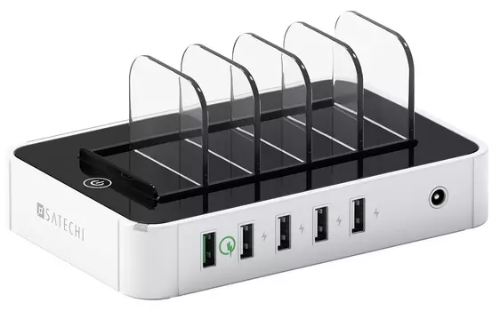 Док-станция зарядная Satechi 5-Port USB Charging Station Qualcomm B0170L326A (White)