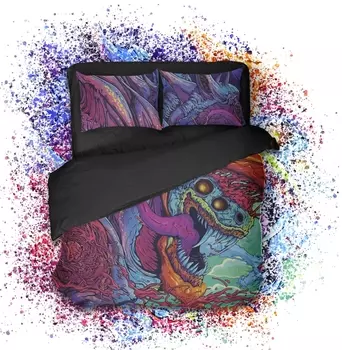Геймерское постельное бельё SleepHard HyperBeast (1,5 спальный комплект)