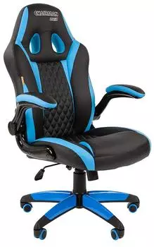 Игровое кресло Chairman Game 15 (Black/Blue)