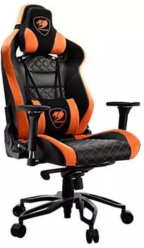 Игровое кресло Cougar THRONE (Black/Orange)