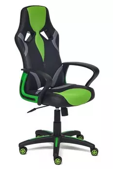 Игровое кресло Tetchair RUNNER (Black/Green)