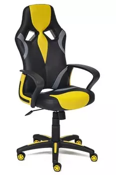 Игровое кресло Tetchair RUNNER (Black/Yellow)