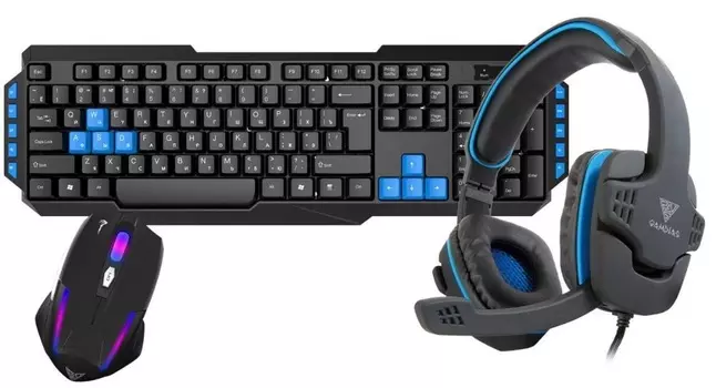 Игровой комплект Gamdias Combo 3-in-1 (GKS 100) Black
