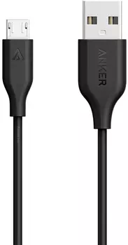 Кабель Anker Powerline 0.9 м (A8132H12) USB - microUSB (Black)