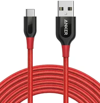 Кабель Anker Powerline+ (A8267091) USB-C to USB 3.0 3m (Red)