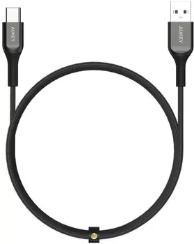 Кабель Aukey Kevlar (CB-AKC1-BL) USB-A/USB-C 1.2m (Black)