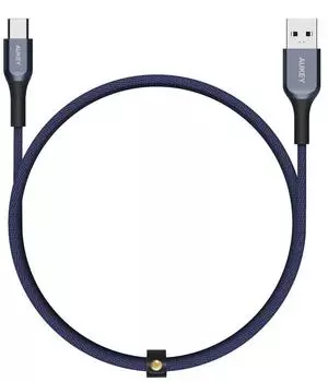 Кабель Aukey Kevlar (CB-AKC1-BLU) USB-A/USB-C 1.2m (Blue)