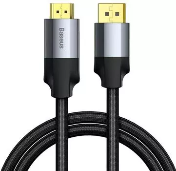 Кабель Baseus Enjoyment Series (CAKSX-H0G) DisplayPort/HDMI 1m (Dark Grey)